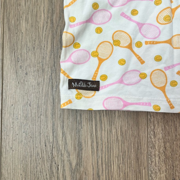 Matilda Jane Girls Tennis Top Tennis Print Size 2 - Picture 4 of 5